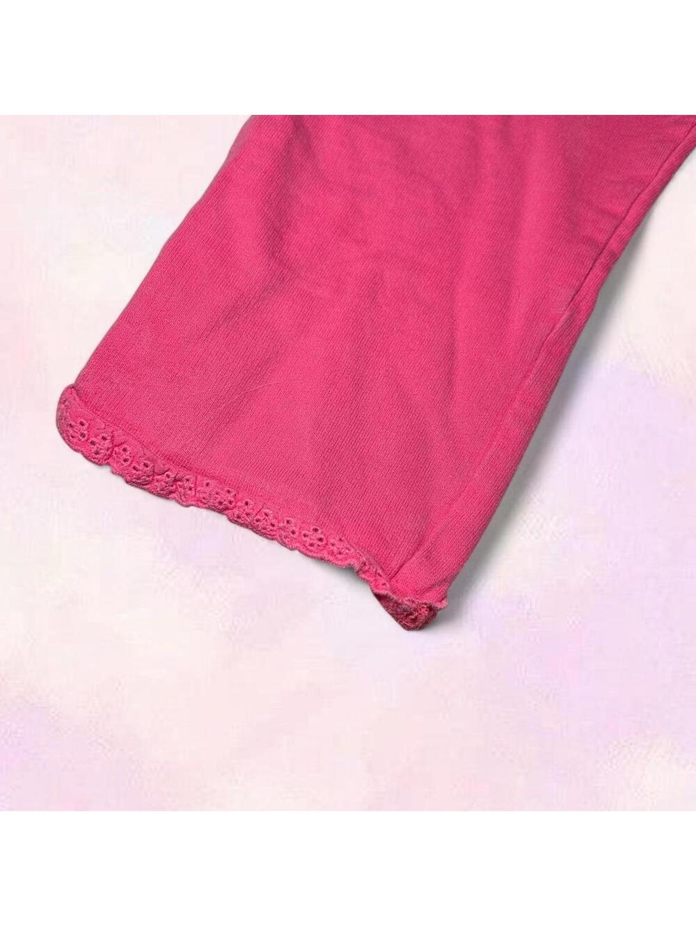 Osh Kosh Pink Toddler Pants With Lace Frill Size 18 Months - Picture 6 of 6